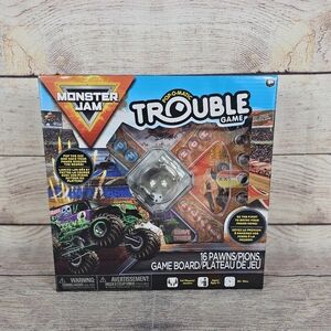 MONSTER JAM TROUBLE Board Game | 2-4 Players Ages 5+ | Pop-O-Matic Hasbro